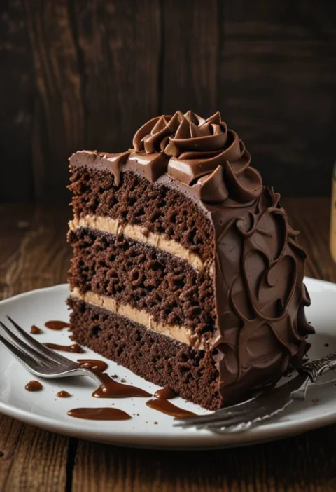 The Ultimate Triple Chocolate Cake : Rich, Moist, and Decadent