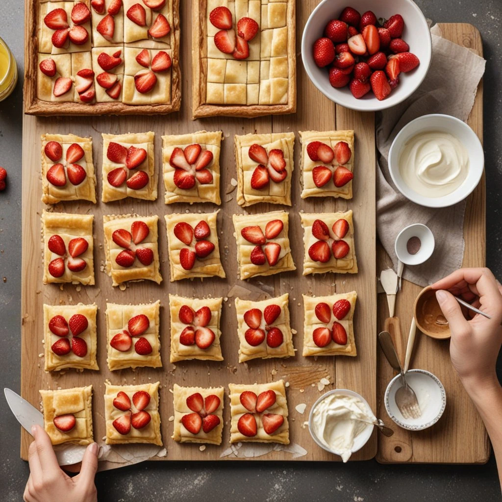 strawberry puff pastry 