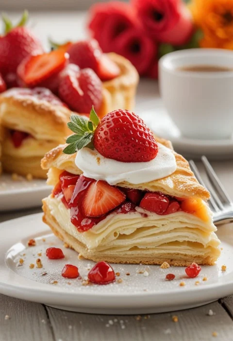 strawberry puff pastry