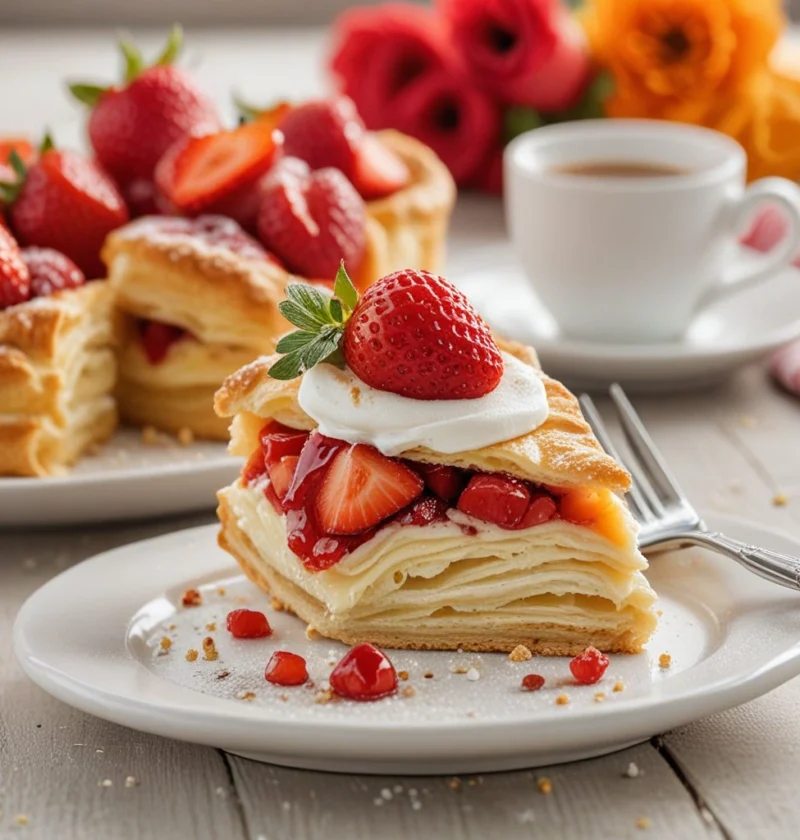 strawberry puff pastry