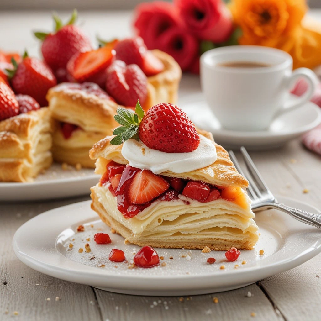 6 Heavenly Flaky Strawberry Puff Pastry Treats for Elegant Baby Showers