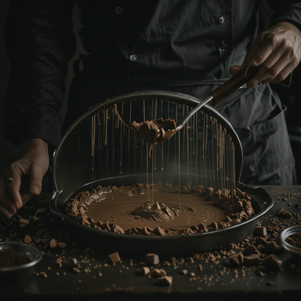 Preparing Your Dark Chocolate Base Layer