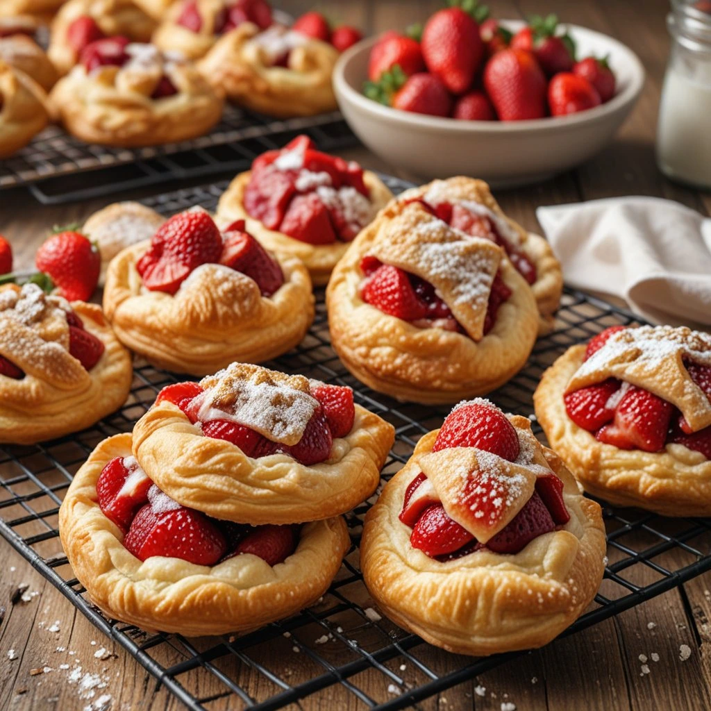 strawberry puff pastry 