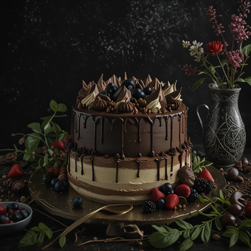 "Decadent Triple Chocolate Mousse Cake: A Recipe for Pure Indulgence"