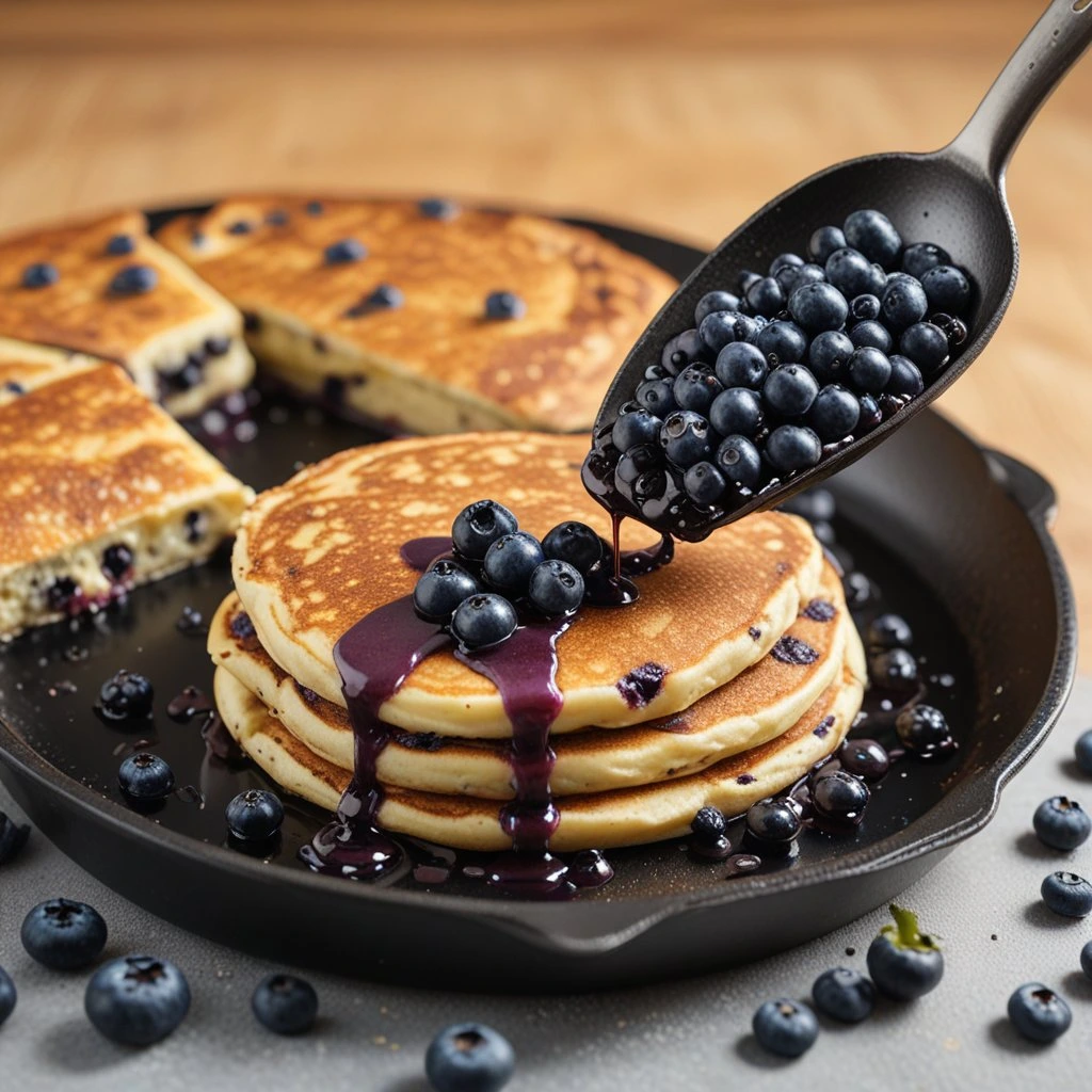 Blueberry pancake recipe