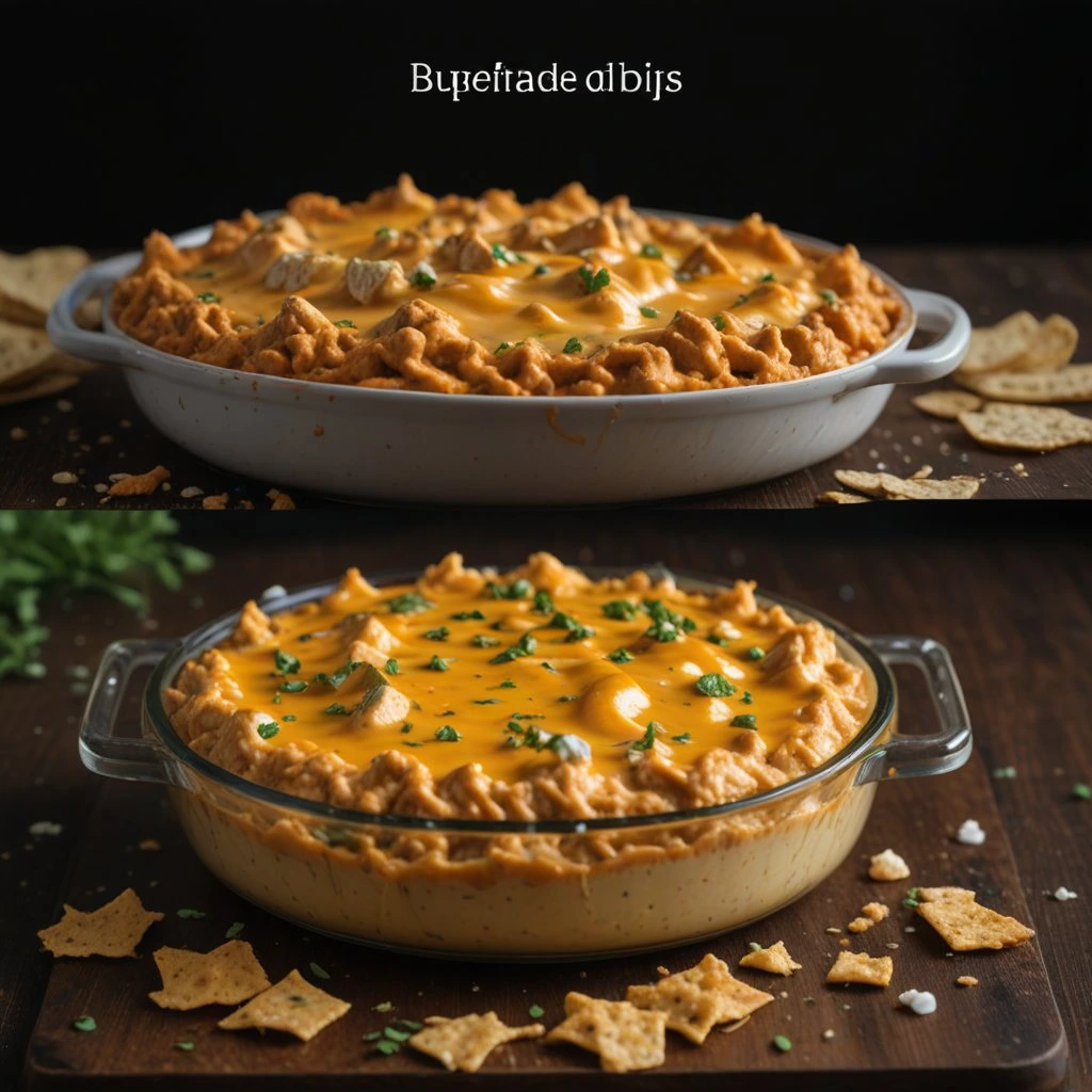 Healthy bufallo chicken dip