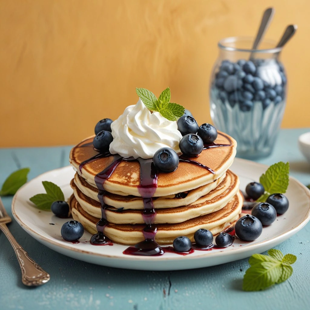 Blueberry pancake recipe