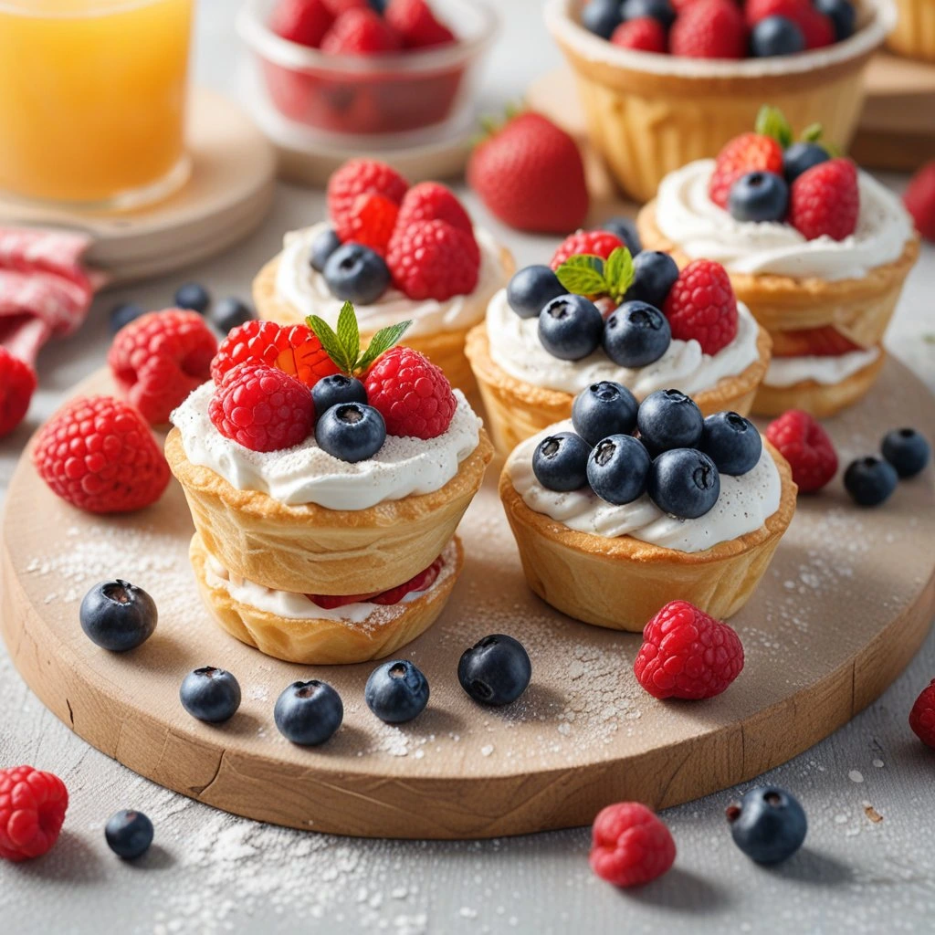 Sweet Berry & Cream Gluten-Free Pastry Cups