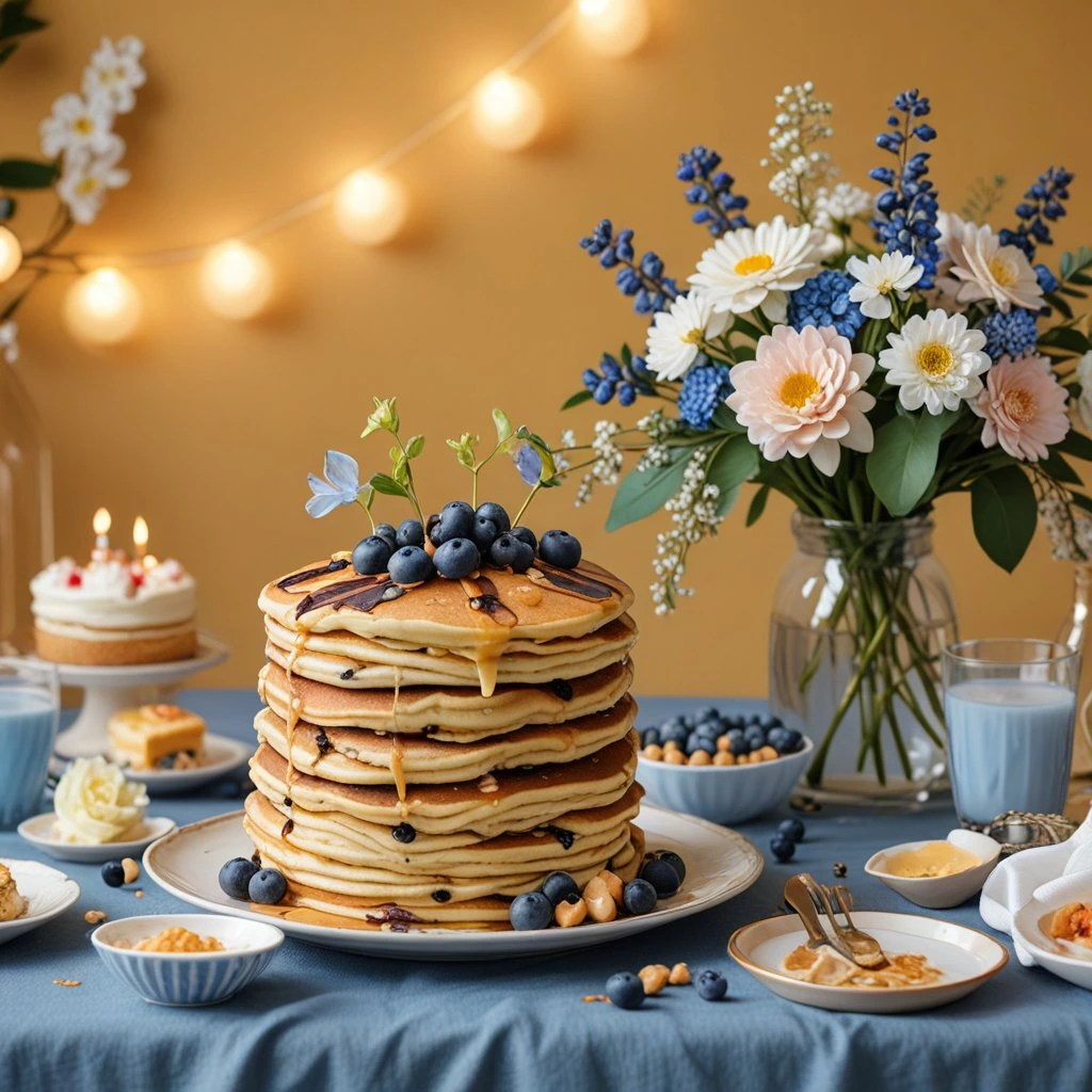 Blueberry pancake recipe